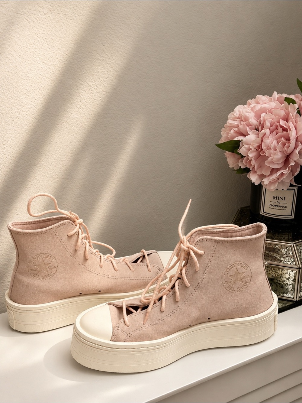 Converse Chuck Taylor All Star Platform High Top Suede Sneakers